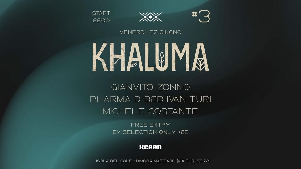 Cartell de l'esdeveniment KHALUMA #3 | 27/06/25