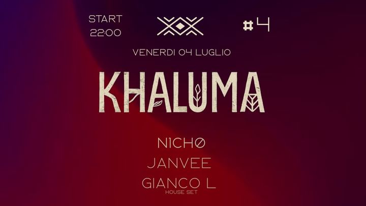 Cover for event: KHALUMA #4 - 04-07-25