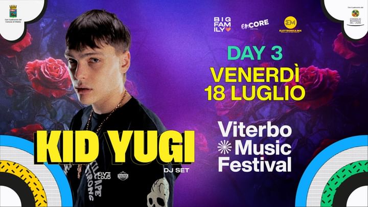 Cover for event: KID YUGI | 18 LUGLIO @ Viterbo Music Festival 2025