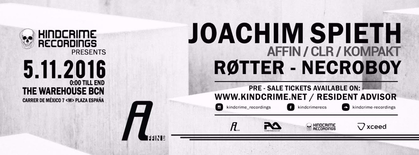 Kindcrime presents Joachim Spieth (AFFIN/CLR/KOMPAKT) image