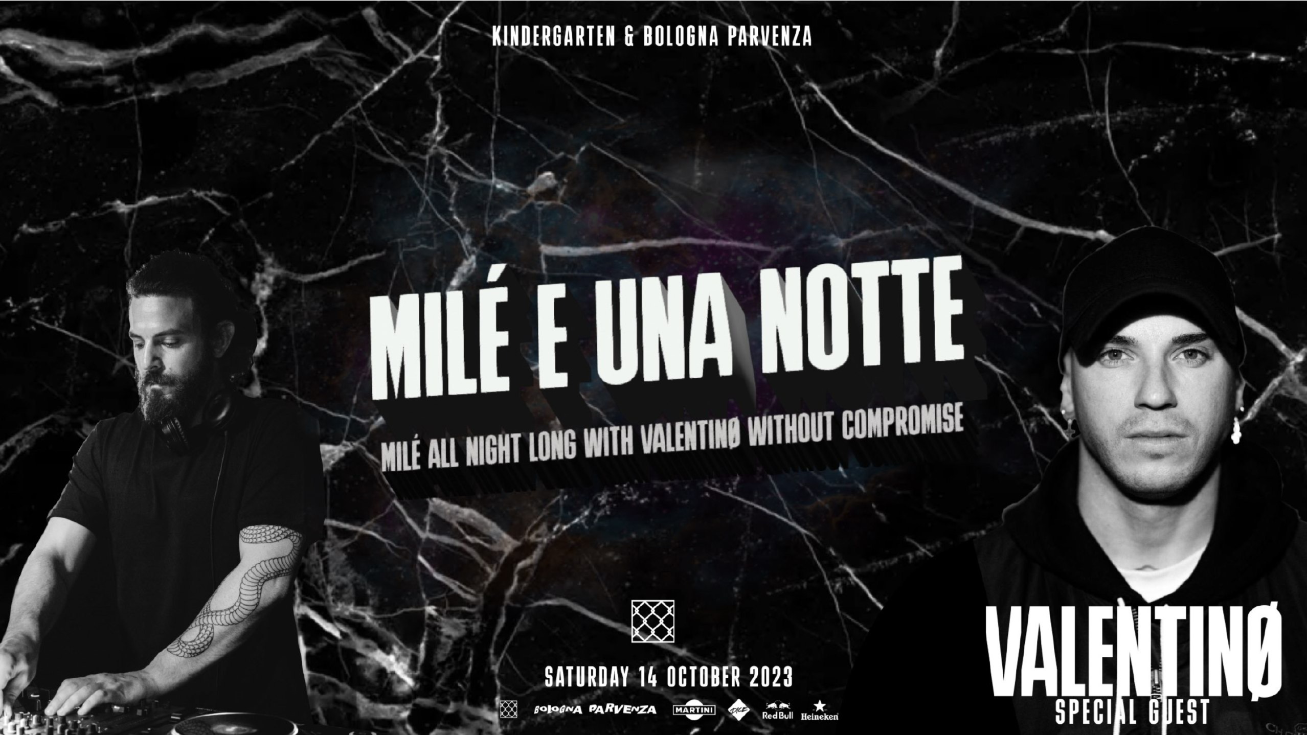 KINDER & BOLOGNA PARVENZA Pres. MILE E UNA NOTTE Invites VALENTINO image