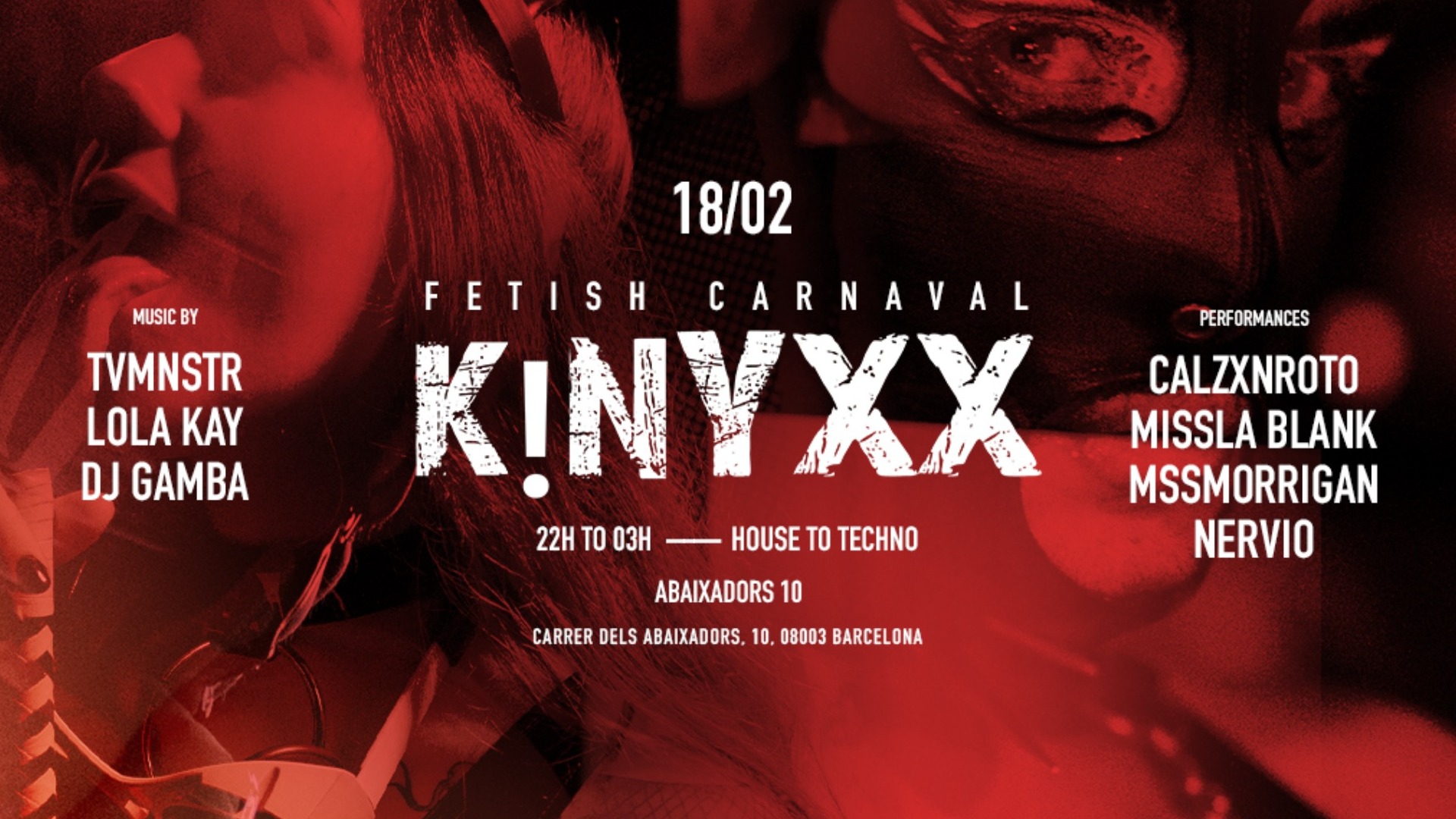 SOLD OUT* KINYXX pres: Carnaval Fetish Party image