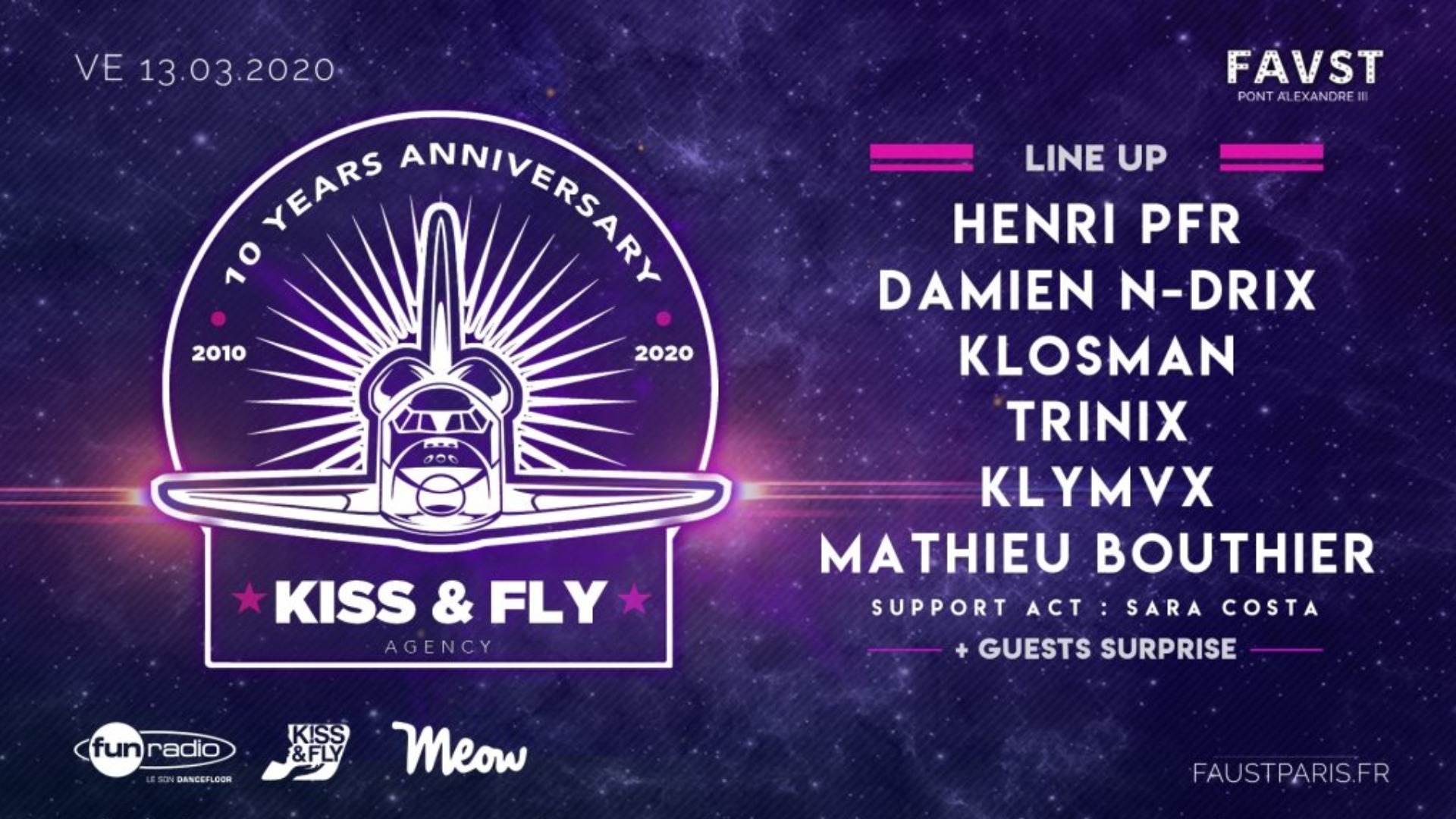 Kiss & Fly 10 Years: Henri PFR, Damien N-Drix, Trinix, Klymvx image