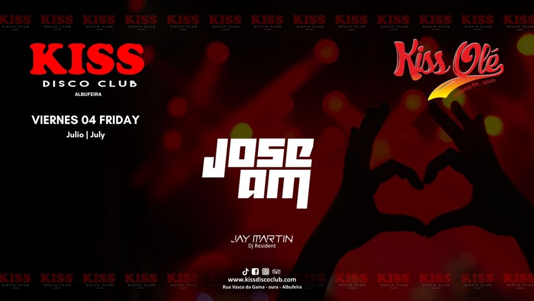 Cartel del evento KISS OLÉ // JOSE AM (SPAIN)