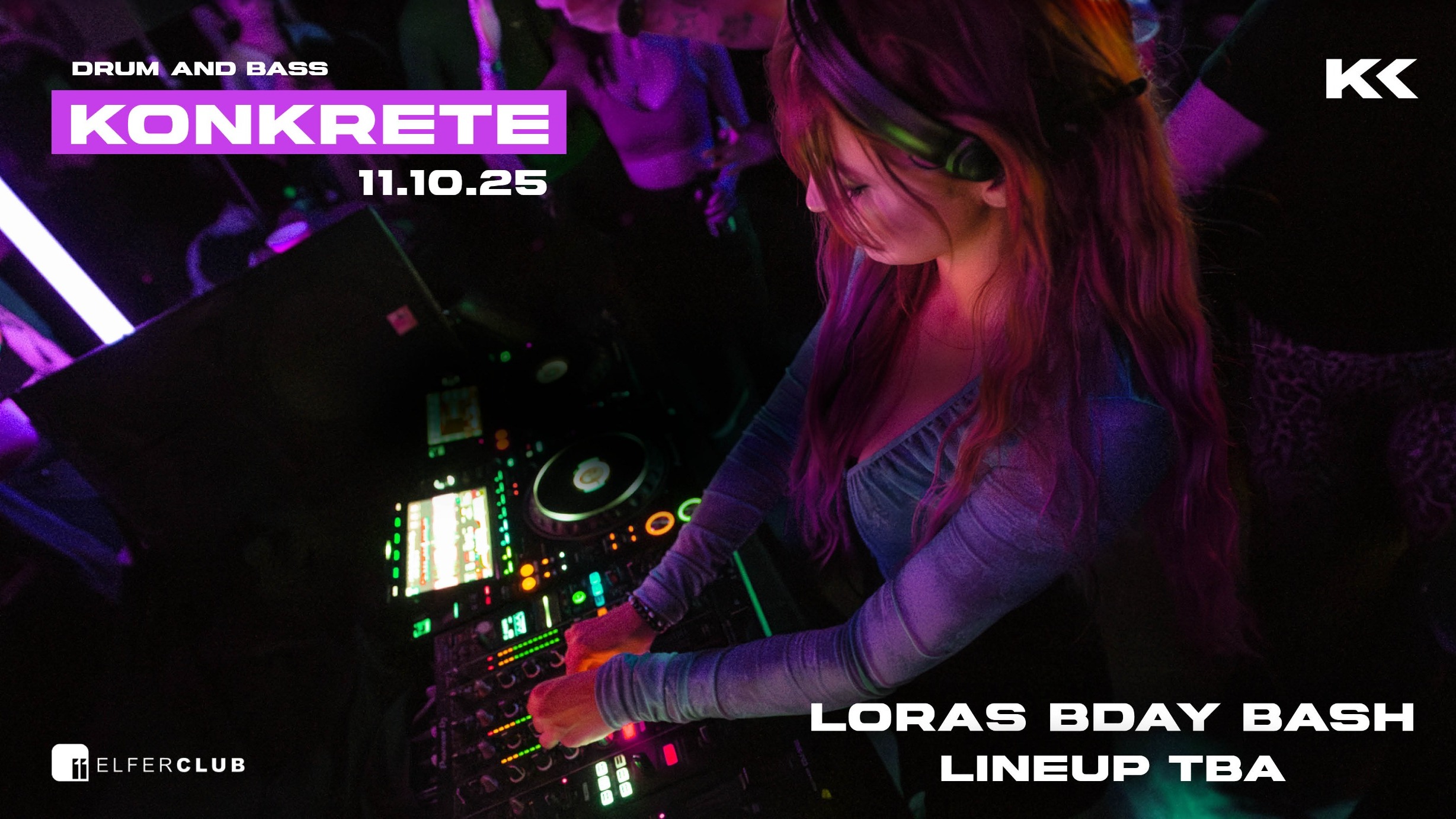 KONKRETE - LORAS B-DAY BASH!  image