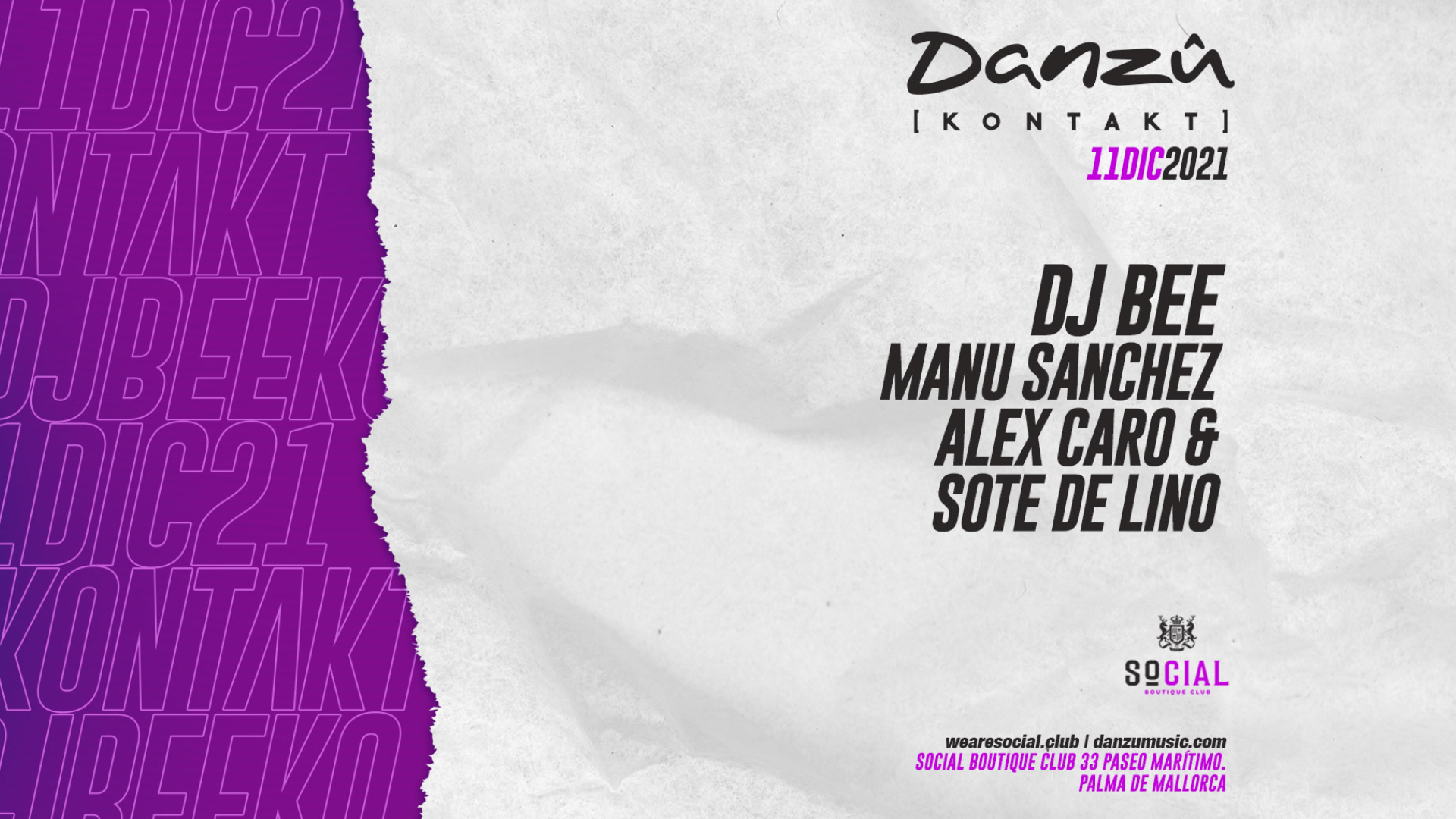 KONTAKT at Social Club w/ Dj Bee image