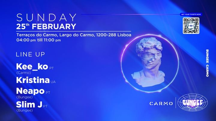 Cover for event: KRISTINA • KEE_KO • Bungee CREW | SUN 25 FEB • Carmo Rooftop