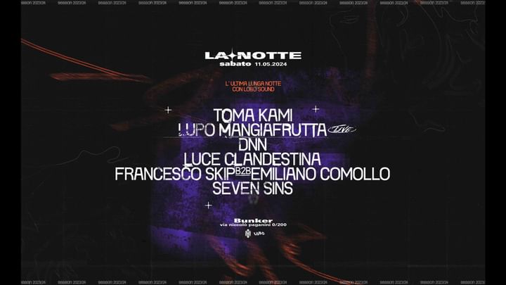 Cover for event: L' Ultima lunga Notte con Lobo sound