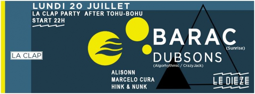 LA CLAP.PARTY (AFTER TOHU BOHU) | BARAC / DUBSONS image