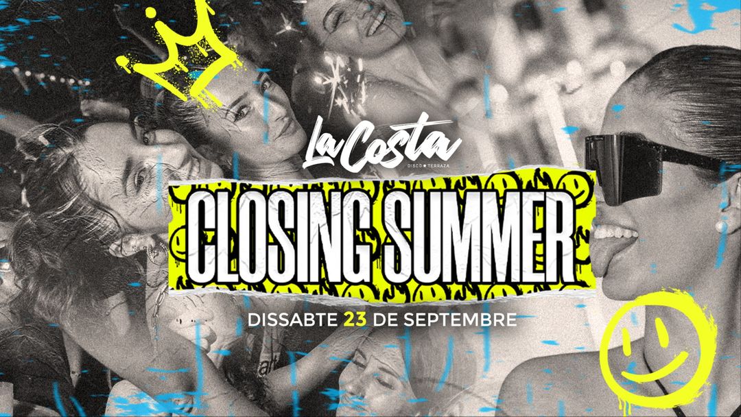 La Costa Ametlla de Mar - Closing Summer (Dissabte 23 de Setembre) event cover