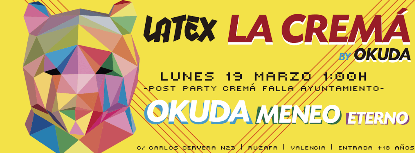 La CREMÁ by OKUDA -Post Party Cremá Falla Ayuntamiento- || Domingo - Sunday image