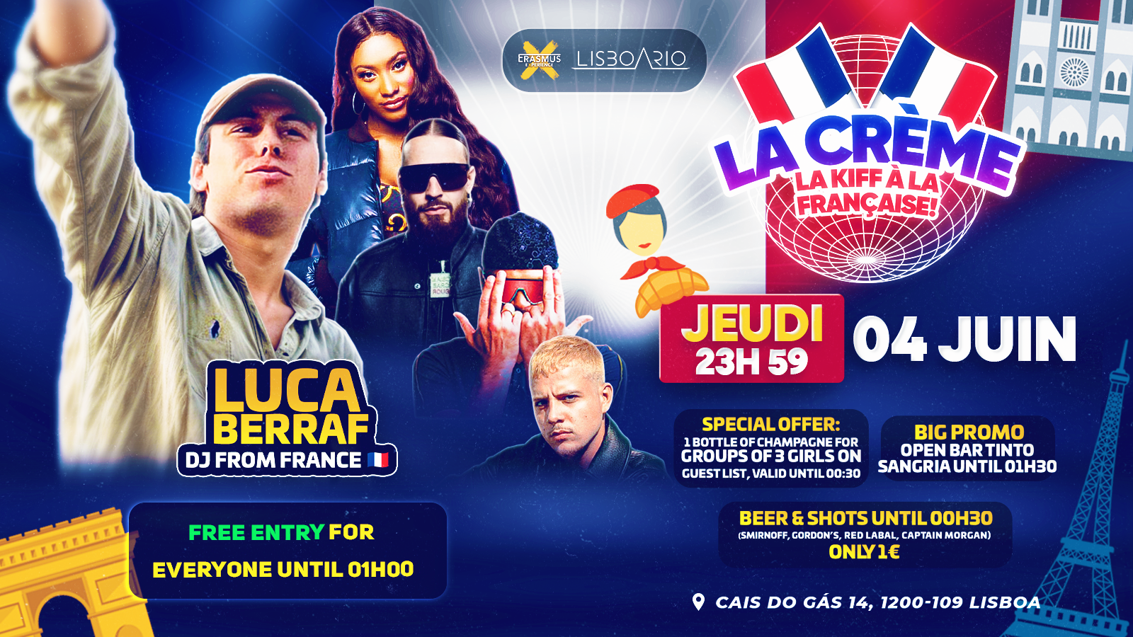 LA CREME 🇫🇷 - Free entrance (men & women) until 1am image