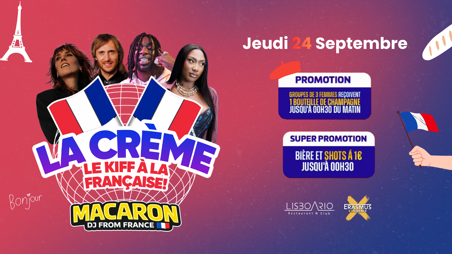 La Crème 🇫🇷 | French Party - Free entrance until 1am image