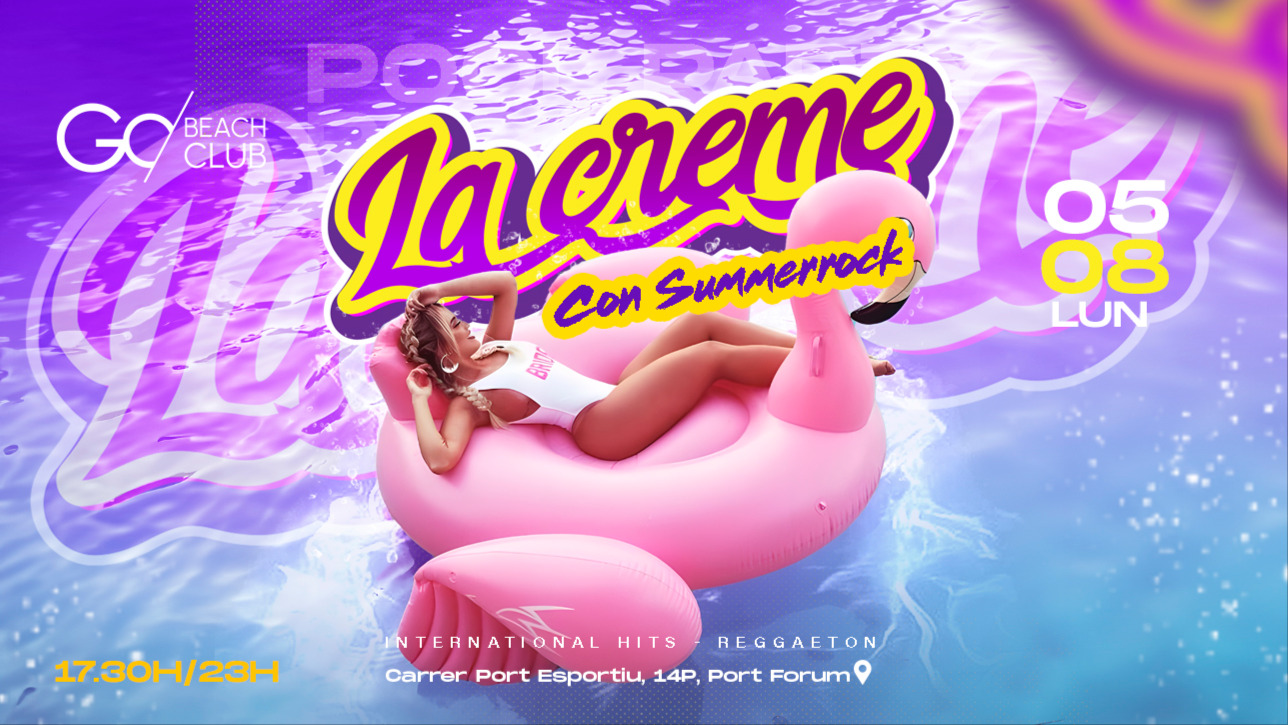 LA CREME POOL PARTY | from 17:30 p.m till 23:00 p.m