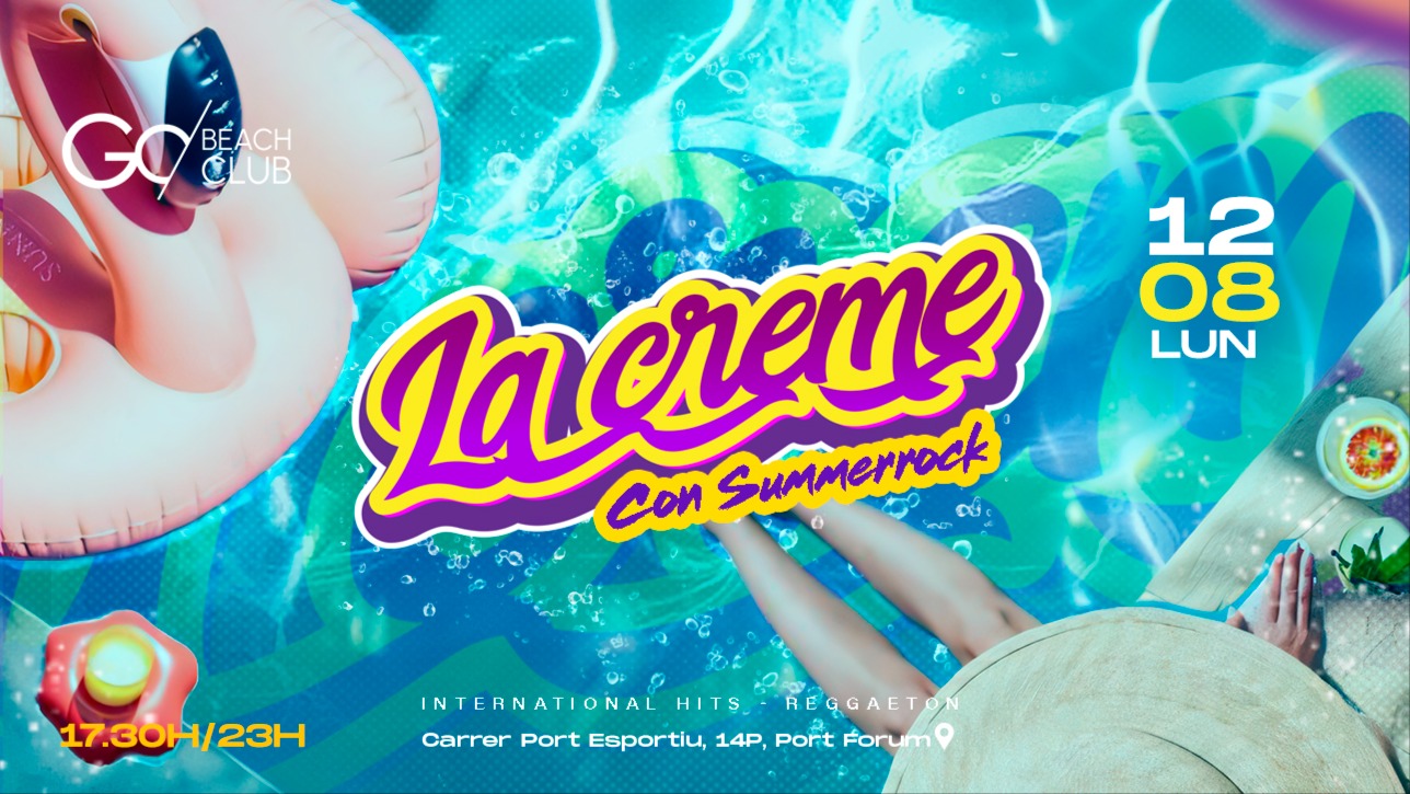 LA CREME POOL PARTY | from 17:30 p.m till 23:00 p.m