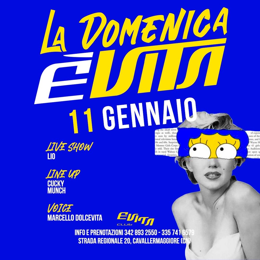 LA DOMENICA ÈVITA Dom 11.01 | Evita Club image