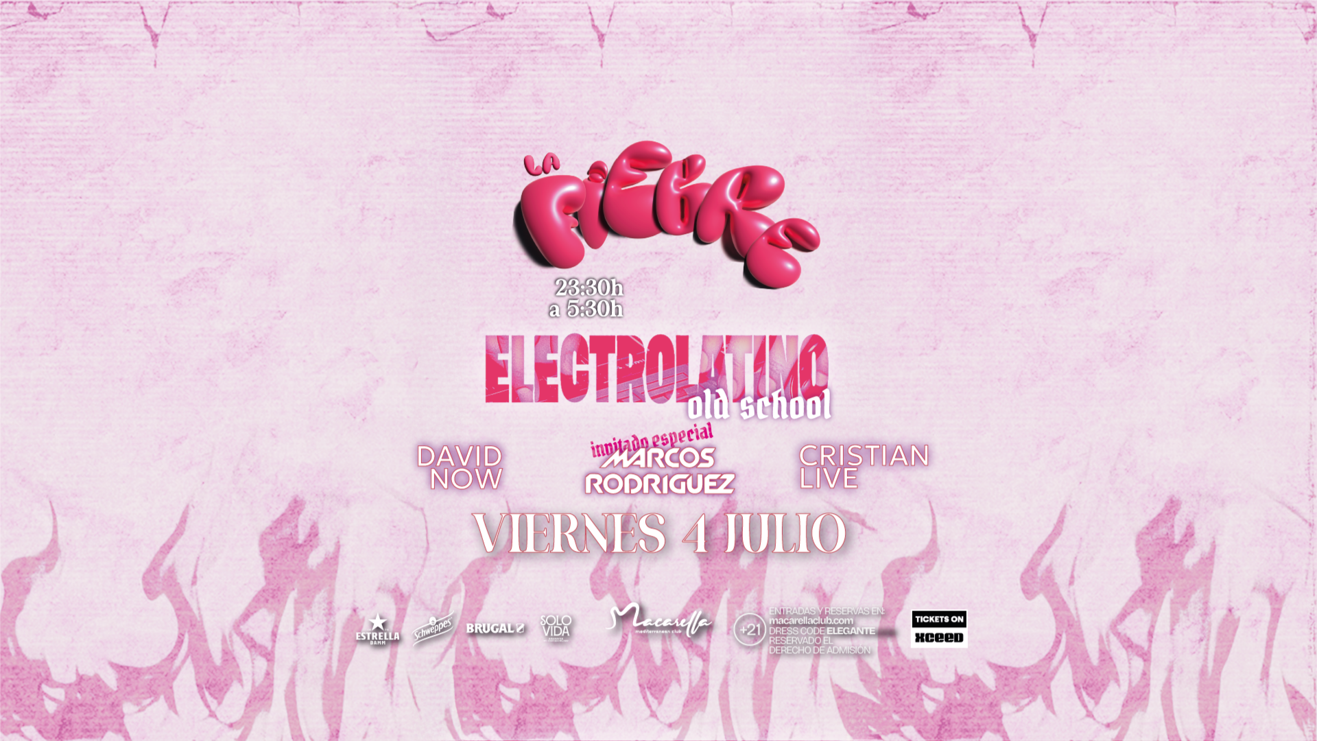 LA FIEBRE "ELECTROLATINO OLD SCHOOL" | VIERNES 4 JULIO image