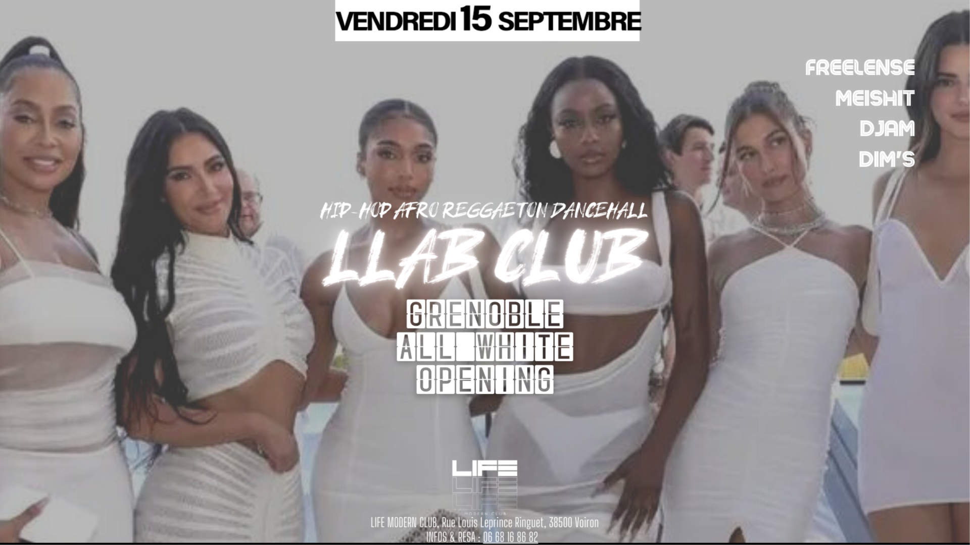GRENOBLE : LA GRANDE RENTREE DU LLAB CLUB : ALL WHITE EDITION image