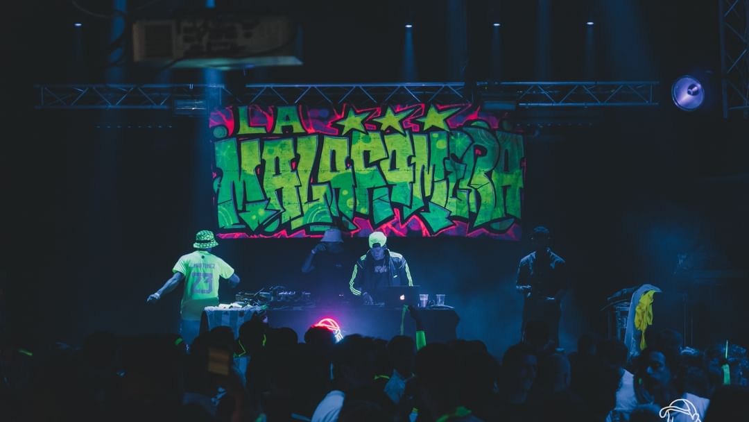 LA MALAFAMERA FLUO - Copenhagen-Eventplakat