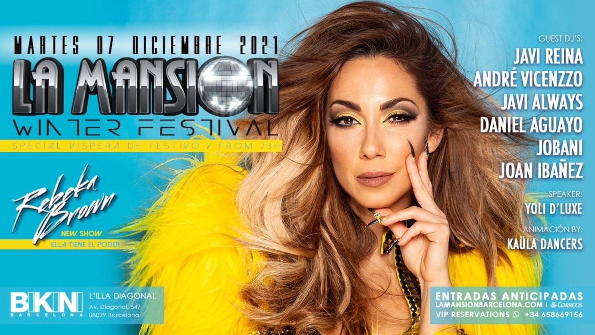 LA MANSION WINTER FESTIVAL feat REBEKA BROWN at Sala Bikini (víspera de festivo) image