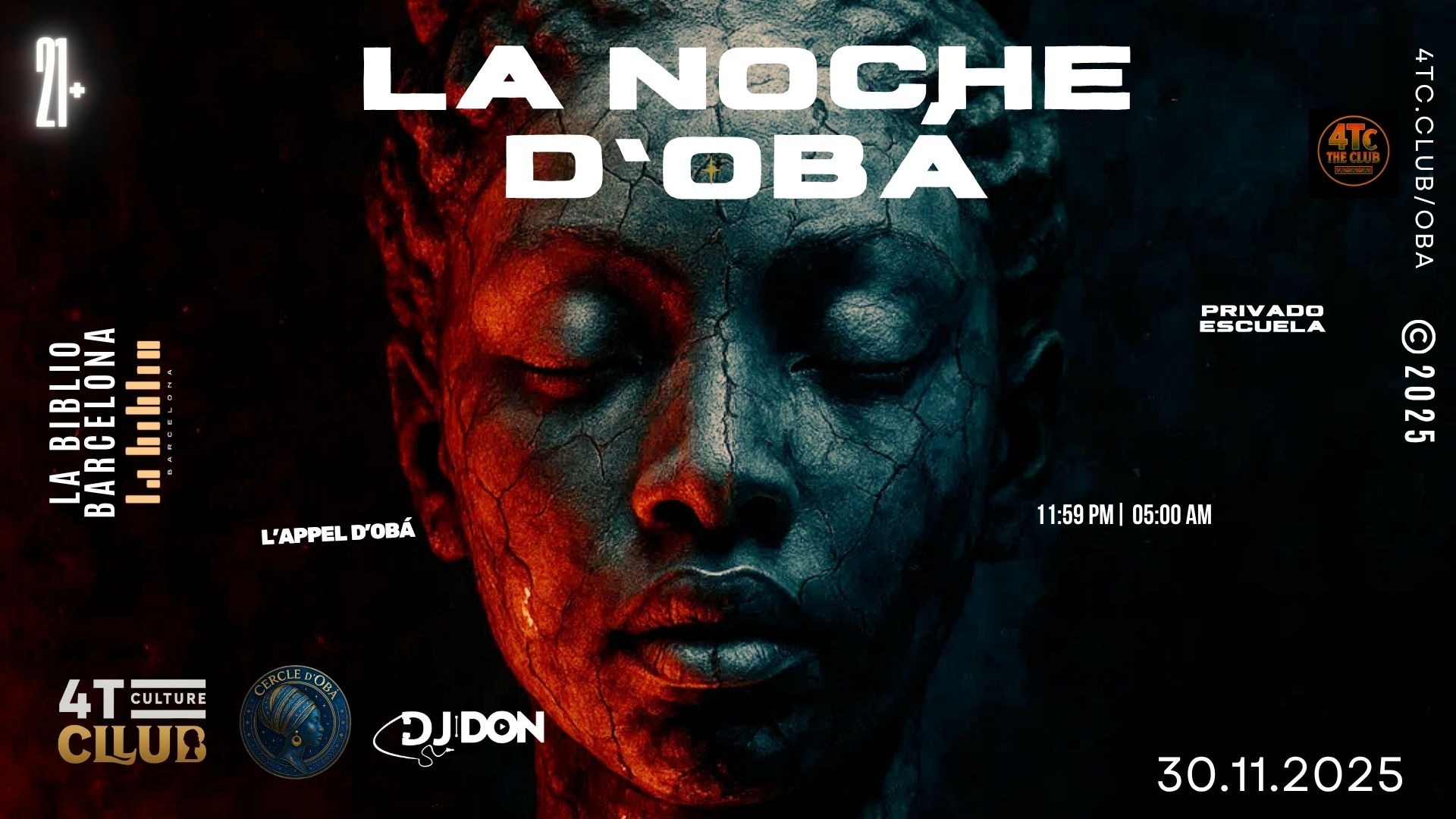 [Free Tickets] La Noche d'Obá, en La Biblio Barcelona (Afro-House) image