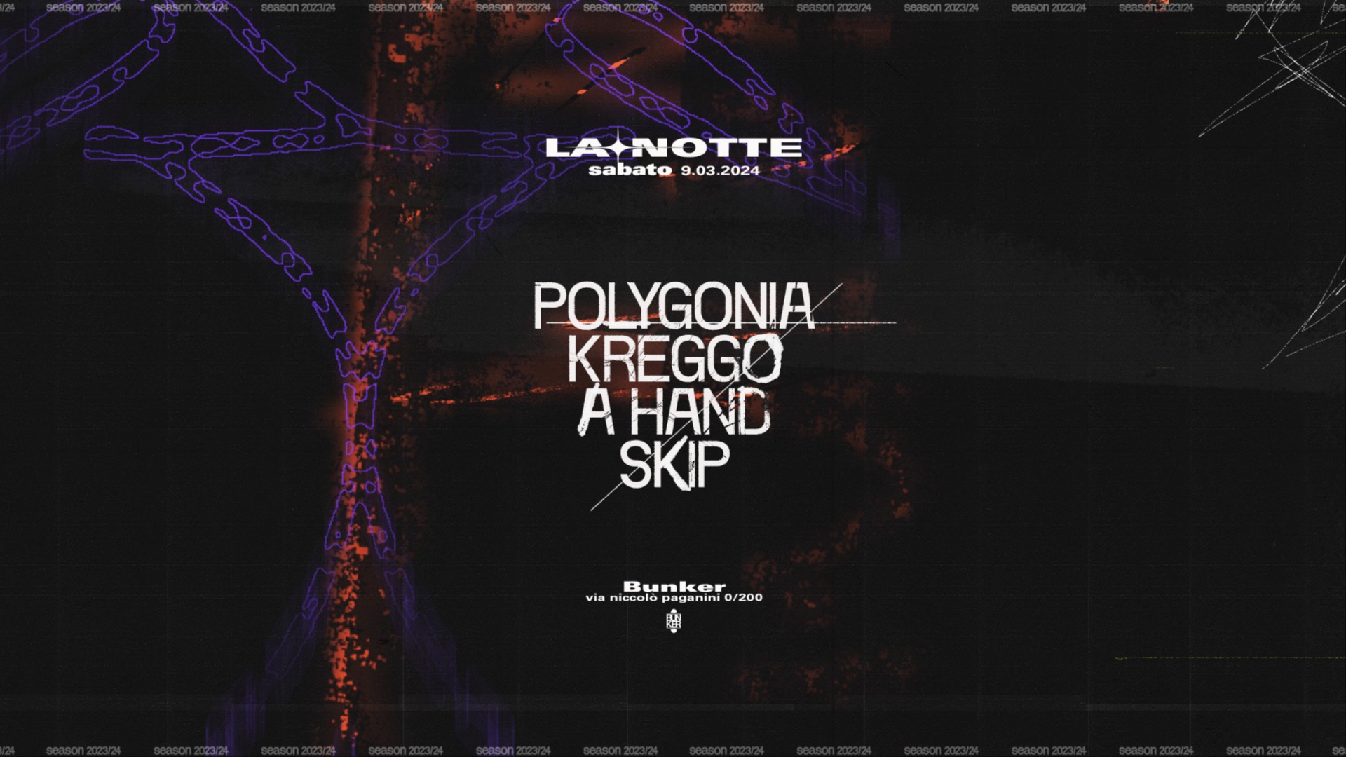 LA NOTTE con Polygonia — Kreggo — A Hand — Skip image