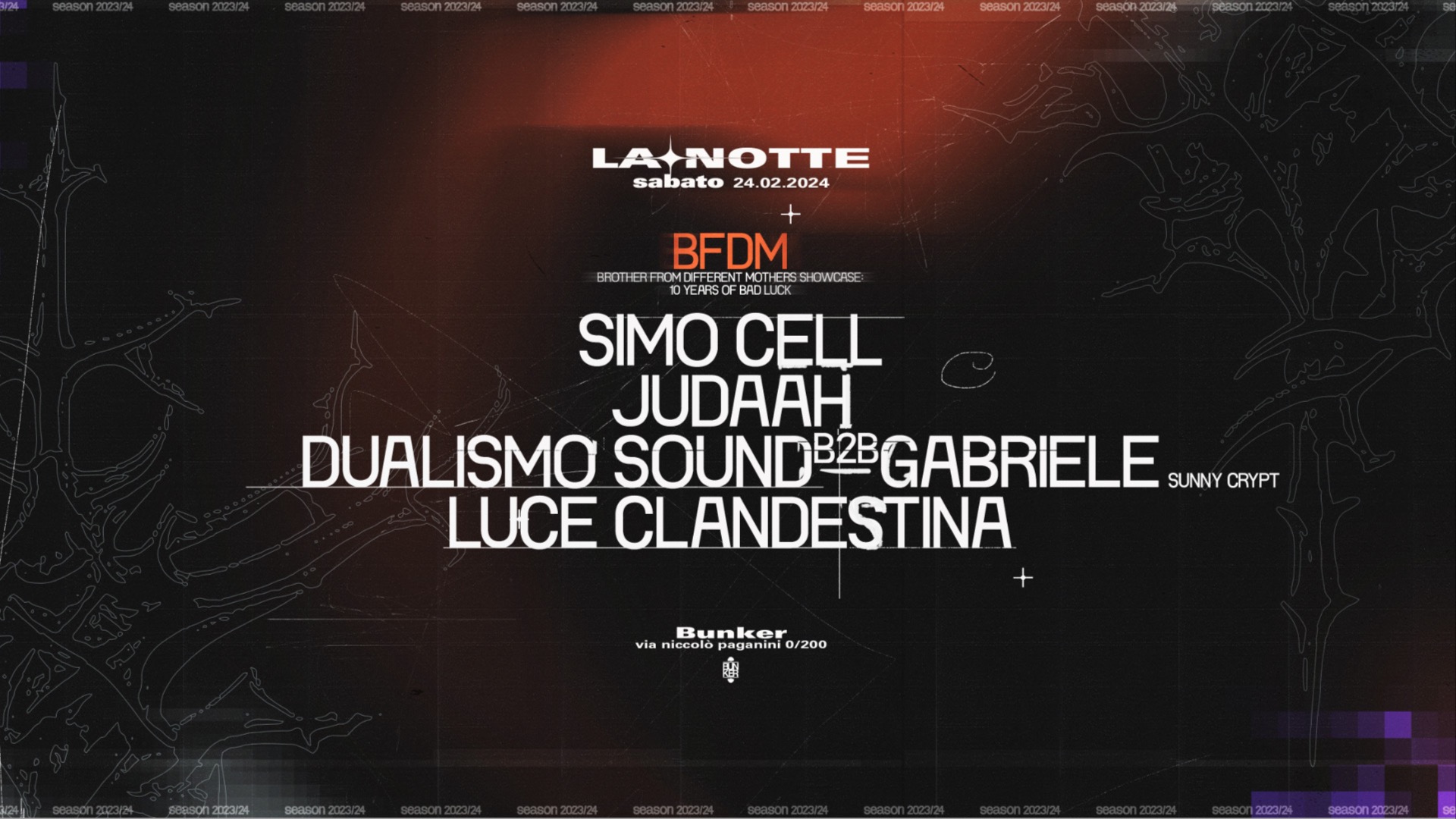 La Notte x BFDM - 10 Years of Bad Luck image