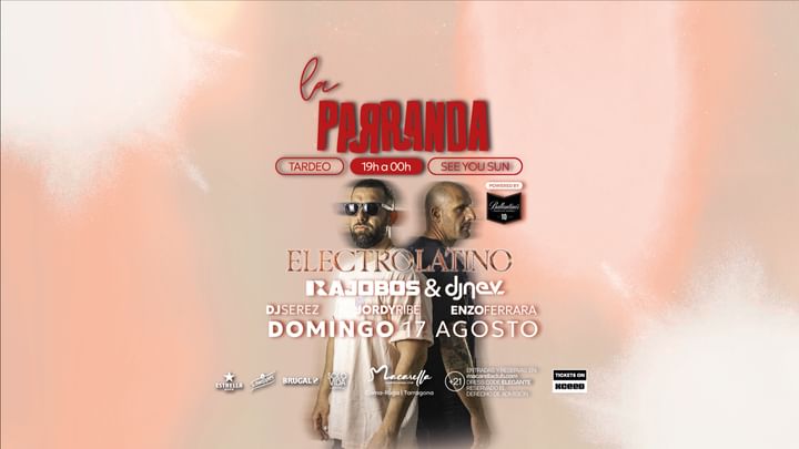 Cover for event: LA PARRANDA "ELECTROLATNO" | DOMINGO 17 AGOSTO | TARDEO