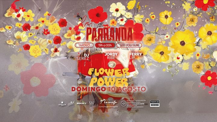 Cover for event: LA PARRANDA "FLOWER POWER" | DOMINGO 10 AGOSTO | TARDEO