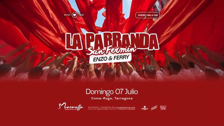 Cover for event: LA PARRANDA "SAN FERMÍN" | DOMINGO 7 JULIO
