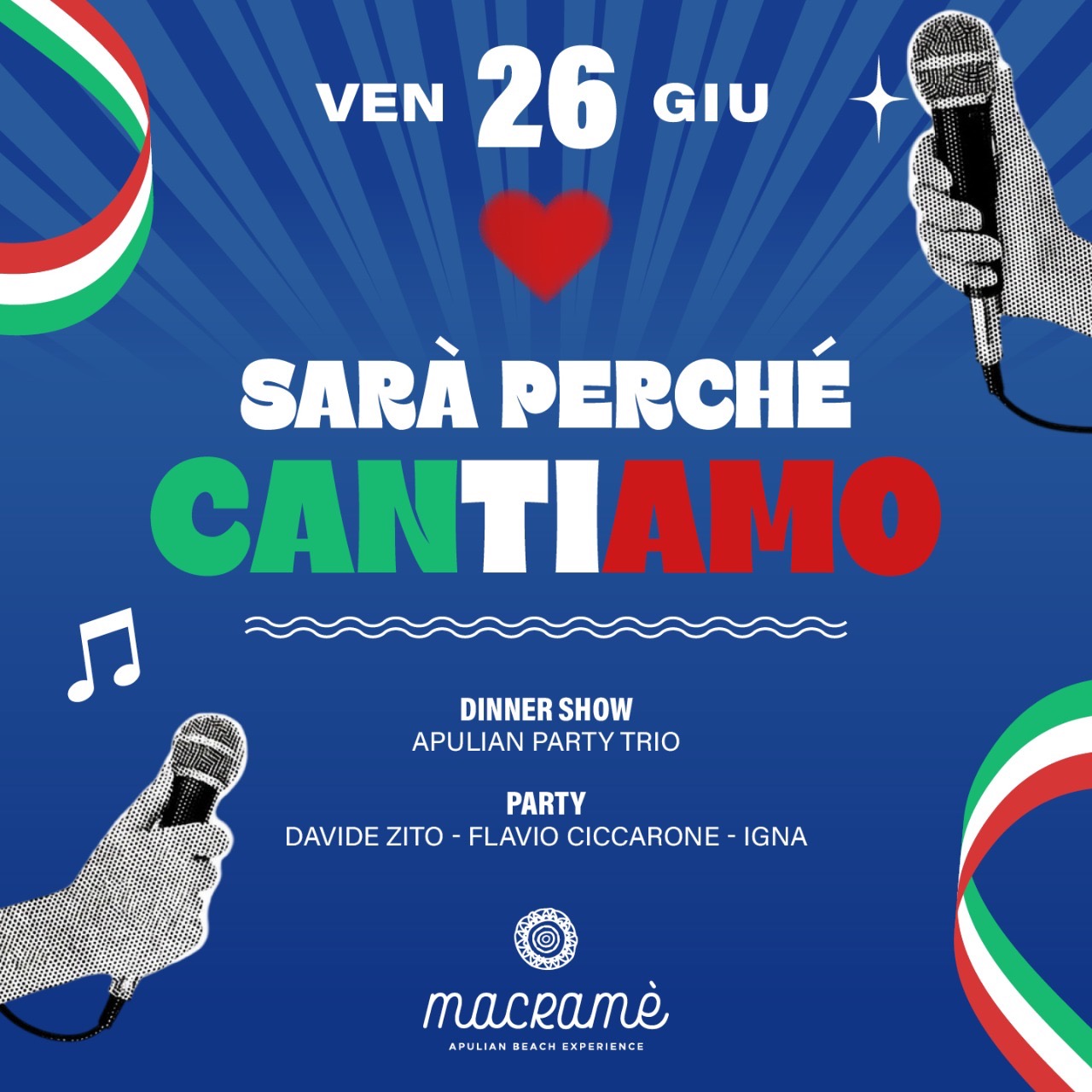 La prima - Sarà perché canTIAMO @ Macramé image