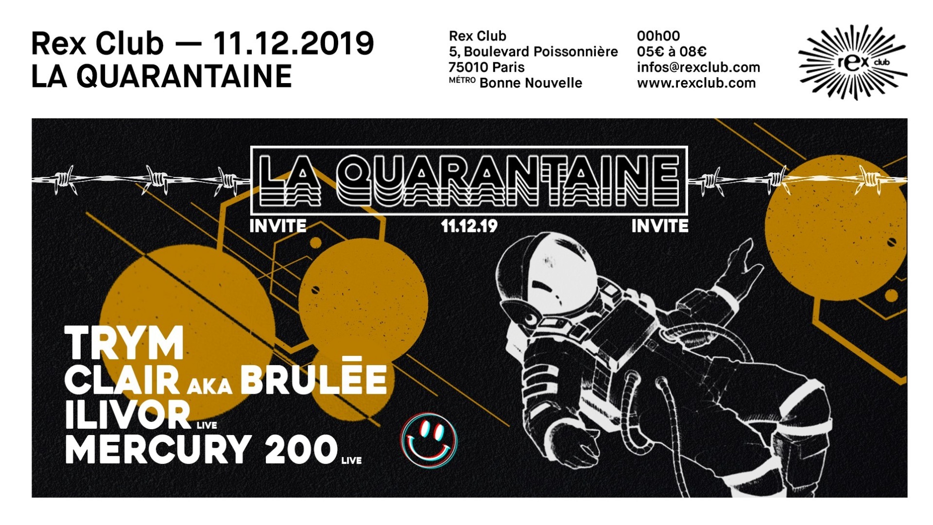 La Quarantaine: Trym, Clair aka Brulée, Ilivor, Mercury 200