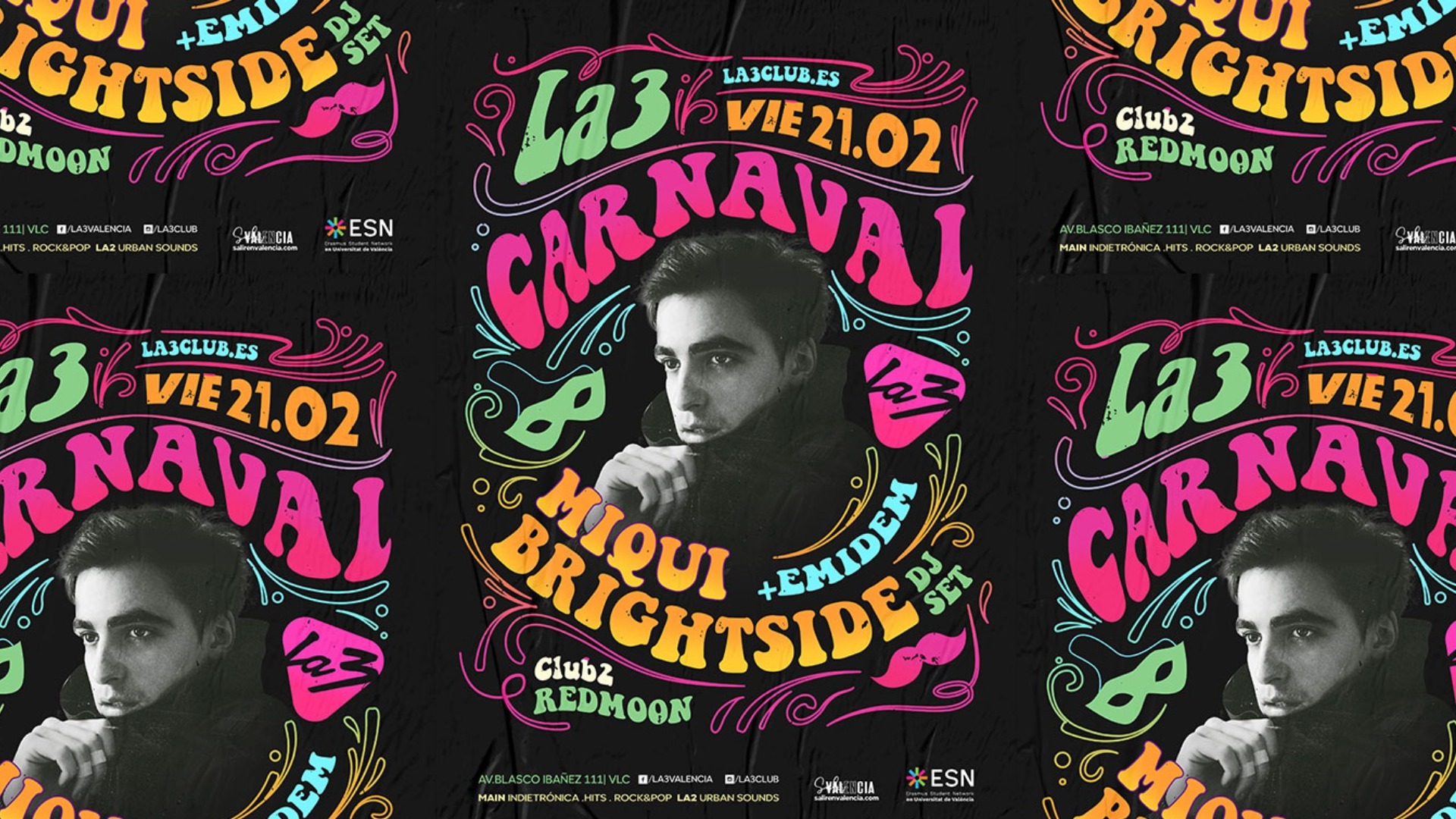 LA3 CARNIVAL: MIQUI BRIGHTSIDE DJ SET + EMIDEM image