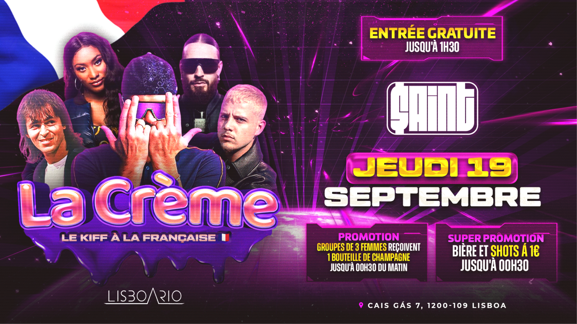 LaCrème - French Party - FREE ENTRANCE (men & women) until 1:30am |  image