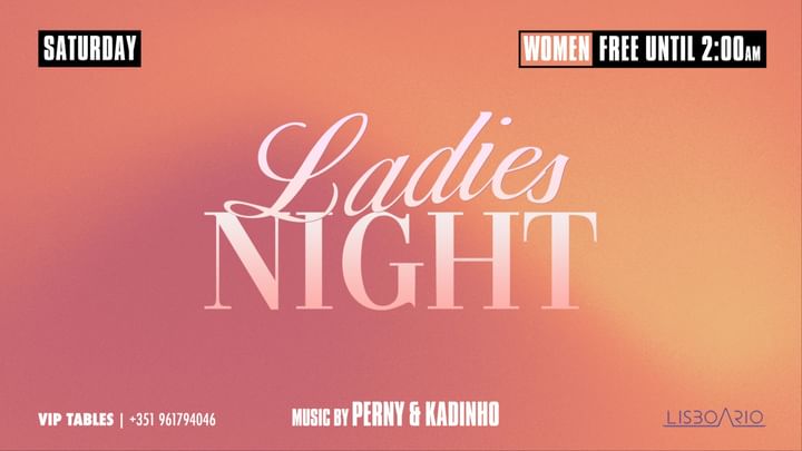 Cover for event: Ladies Night | Girls free until 2am