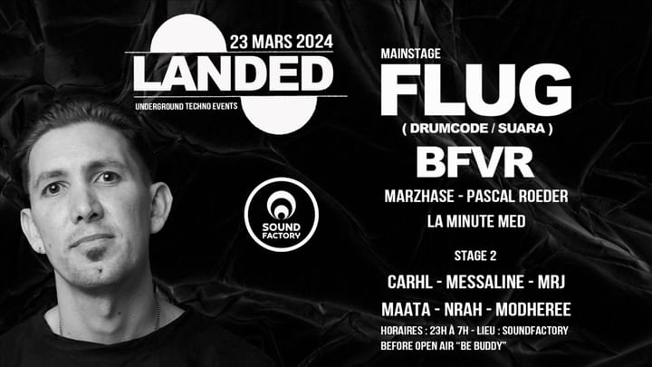 Cover for event: Landed Invite : Flug & Bfvr - Sound Factory