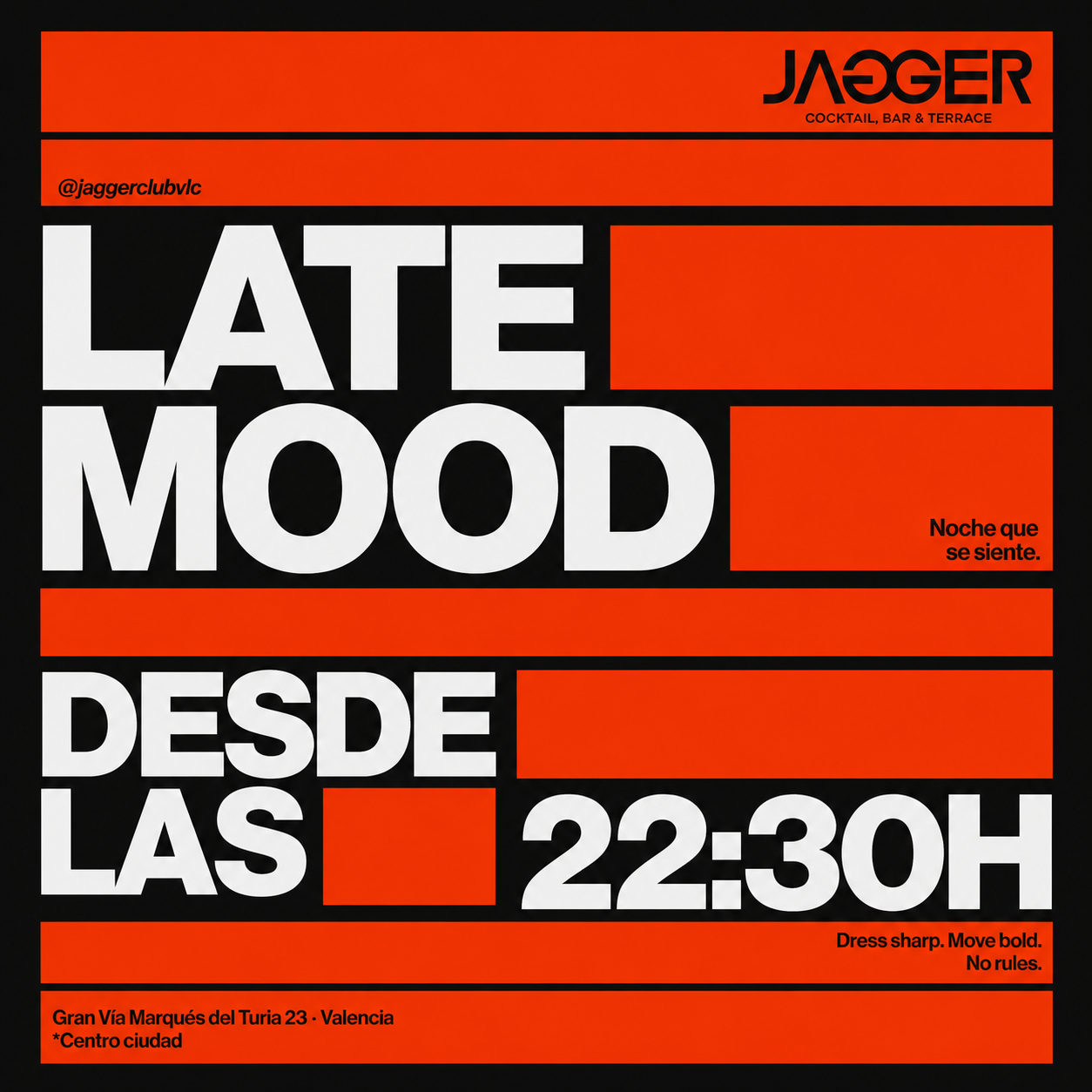LATE MOOD - Music, cocktails & after-dark energy, a Jagger Club