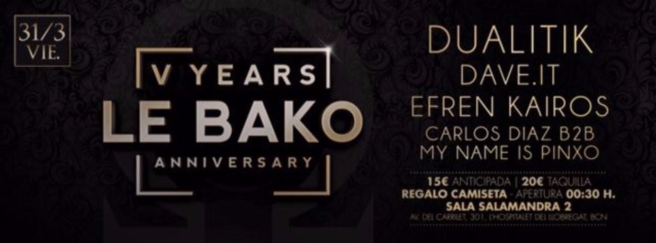 Le Bako V Anniversary at Salamandra2 image