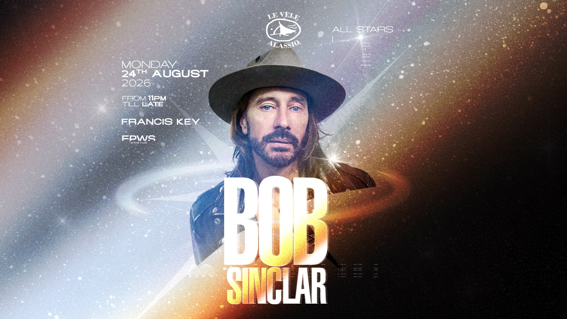 Le Vele Alassio All Stars presents Bob Sinclar - Monday, 24th August 2026 image