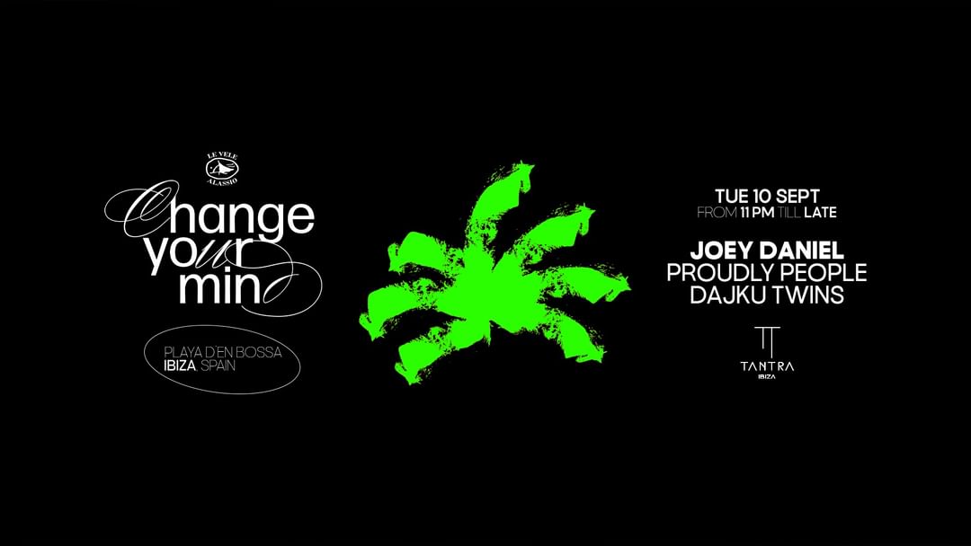 Copertina evento LE VELE ALASSIO pres CHANGE YOUR MIND w/ Joey Daniel