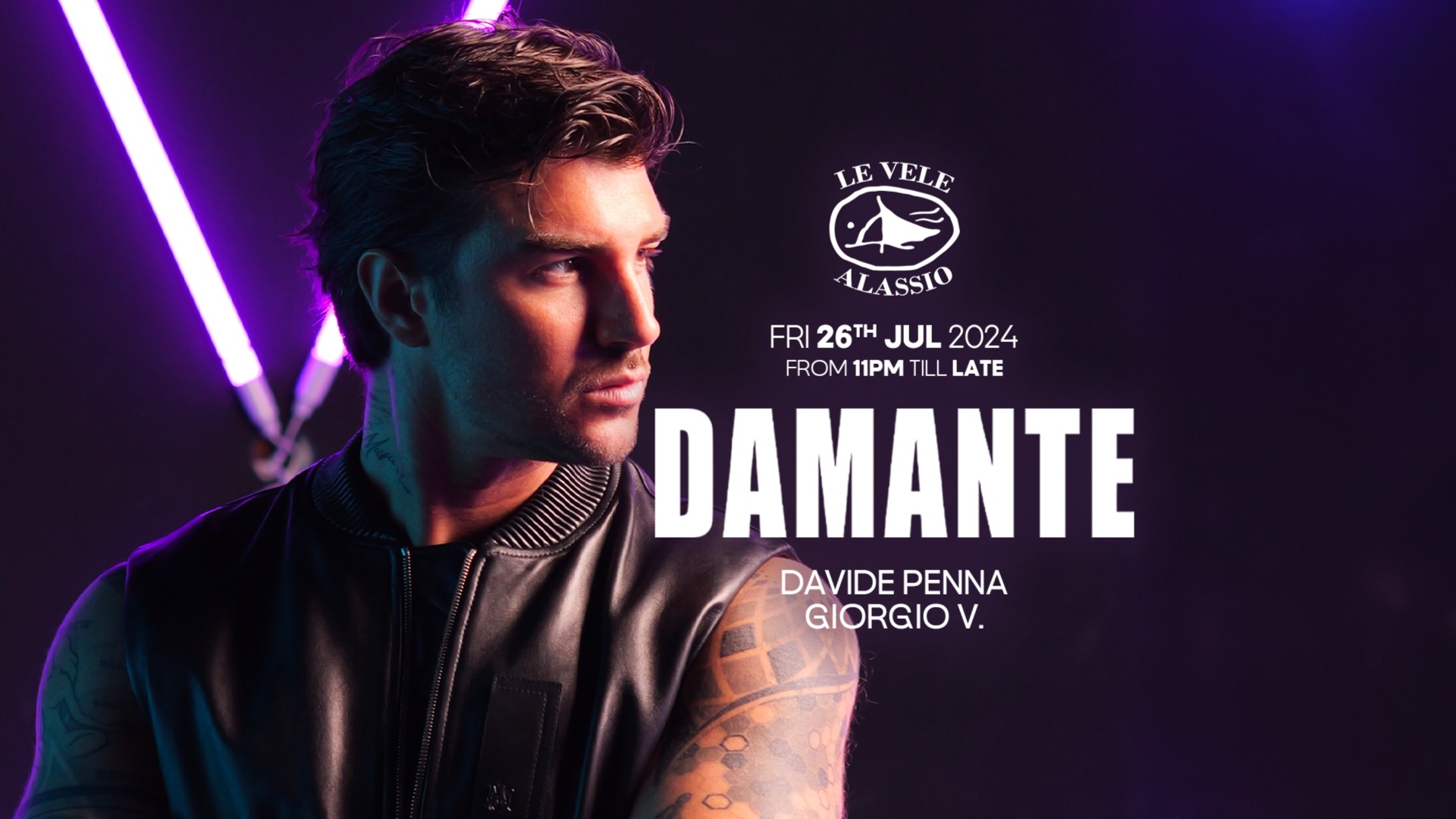 Le Vele Alassio presents Andrea Damante Fri 26th Jul 2024