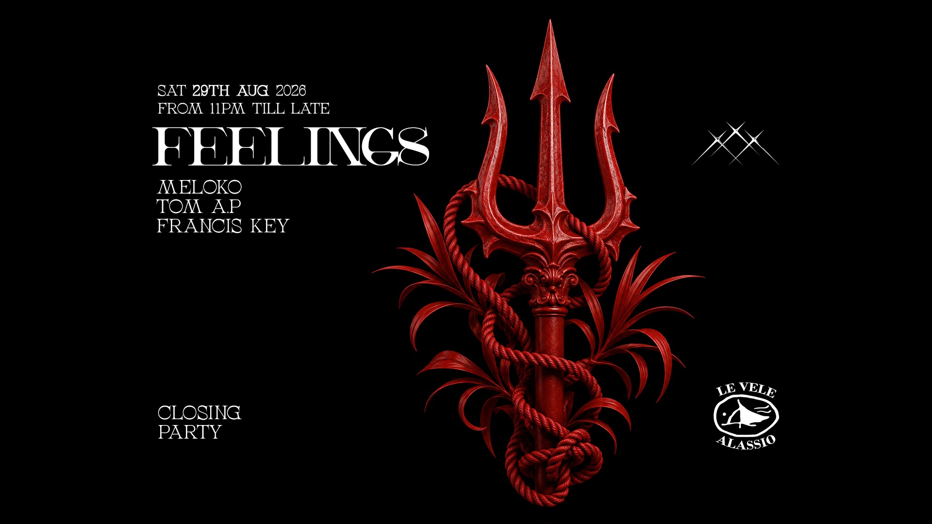 Le Vele Alassio presents Feelings Closing Party - Saturday, 29th August 2026 image