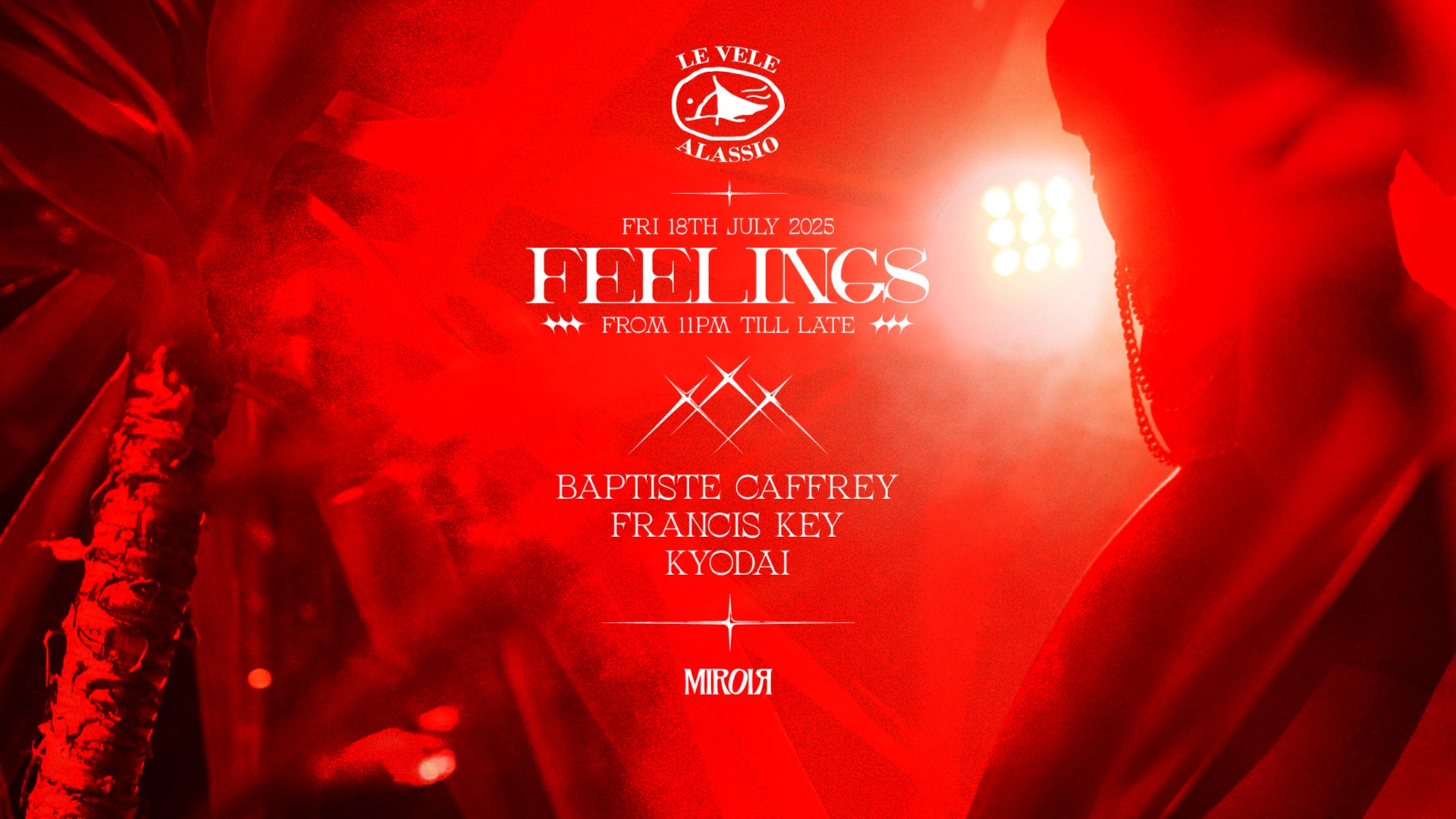Le Vele Alassio presents Feelings Fri 18th July 2025