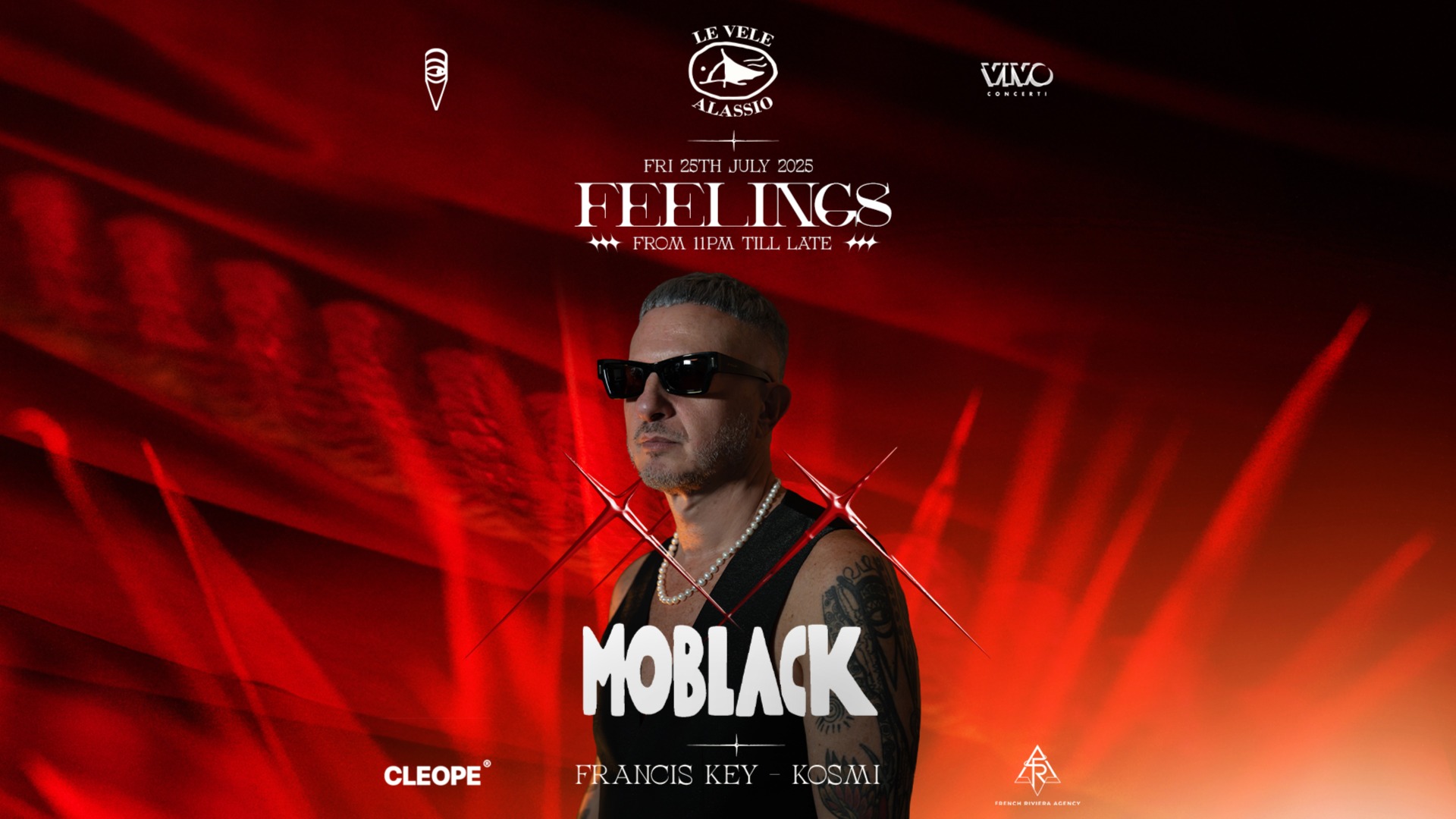 Le Vele Alassio presents Feelings Fri 25th July 2025