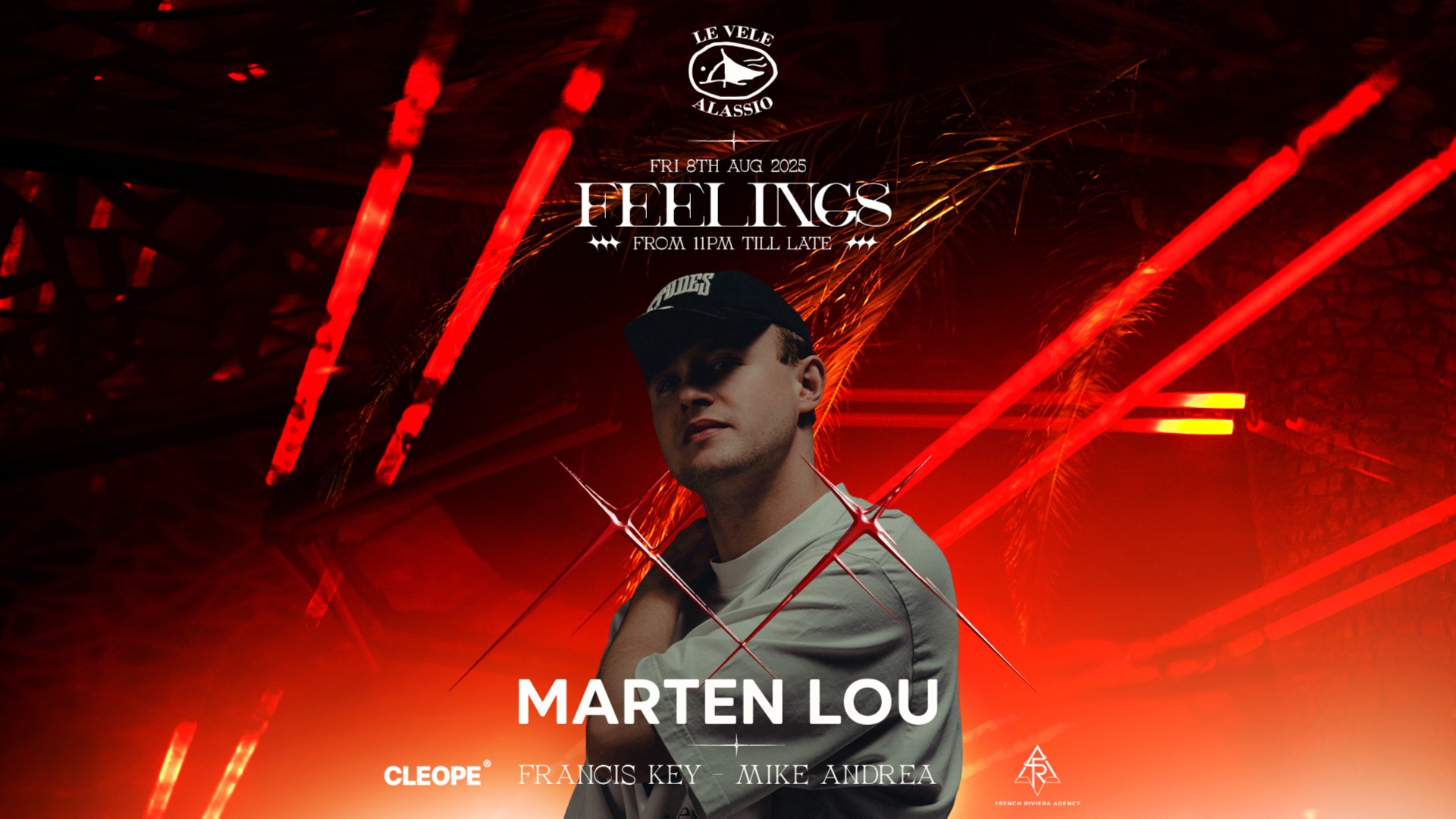 Le Vele Alassio presents Feelings Fri 8th August 2025