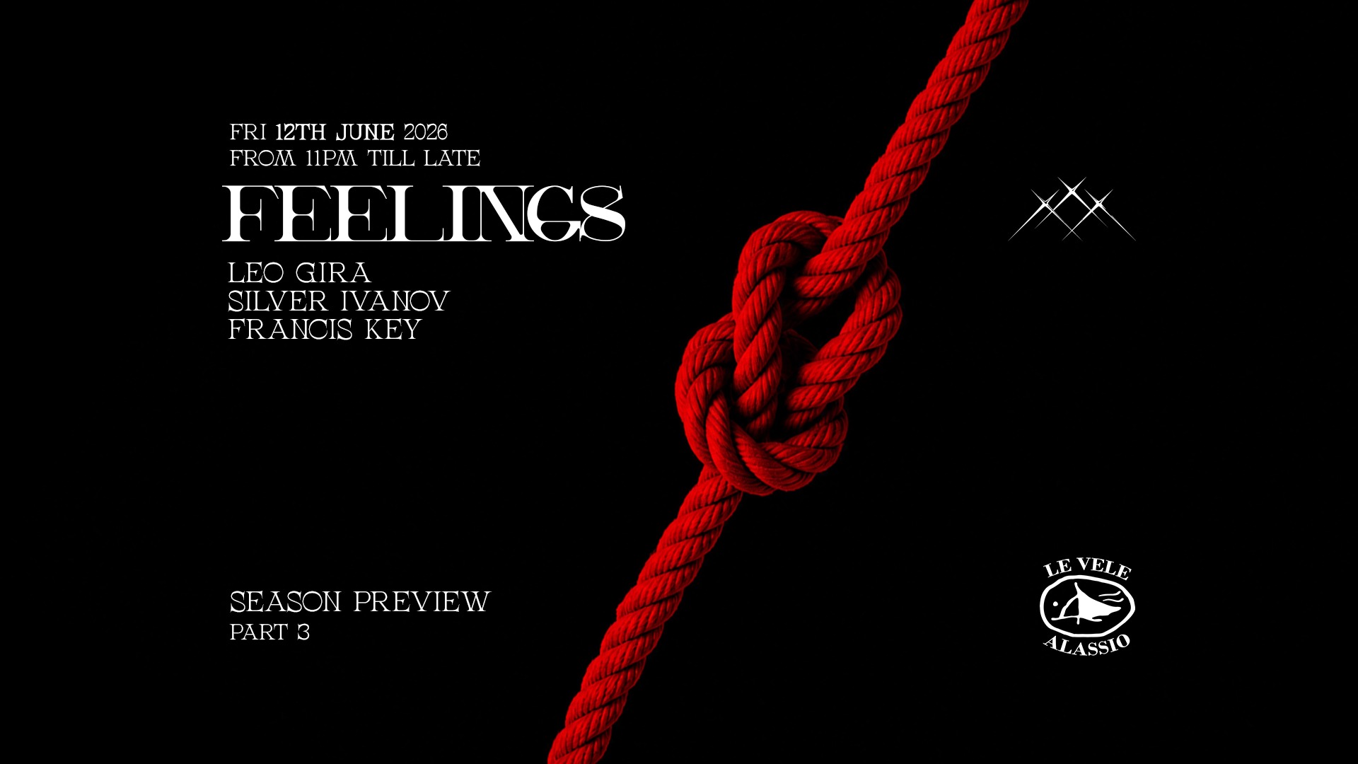Le Vele Alassio presents Feelings - Friday, 12th June 2026 image
