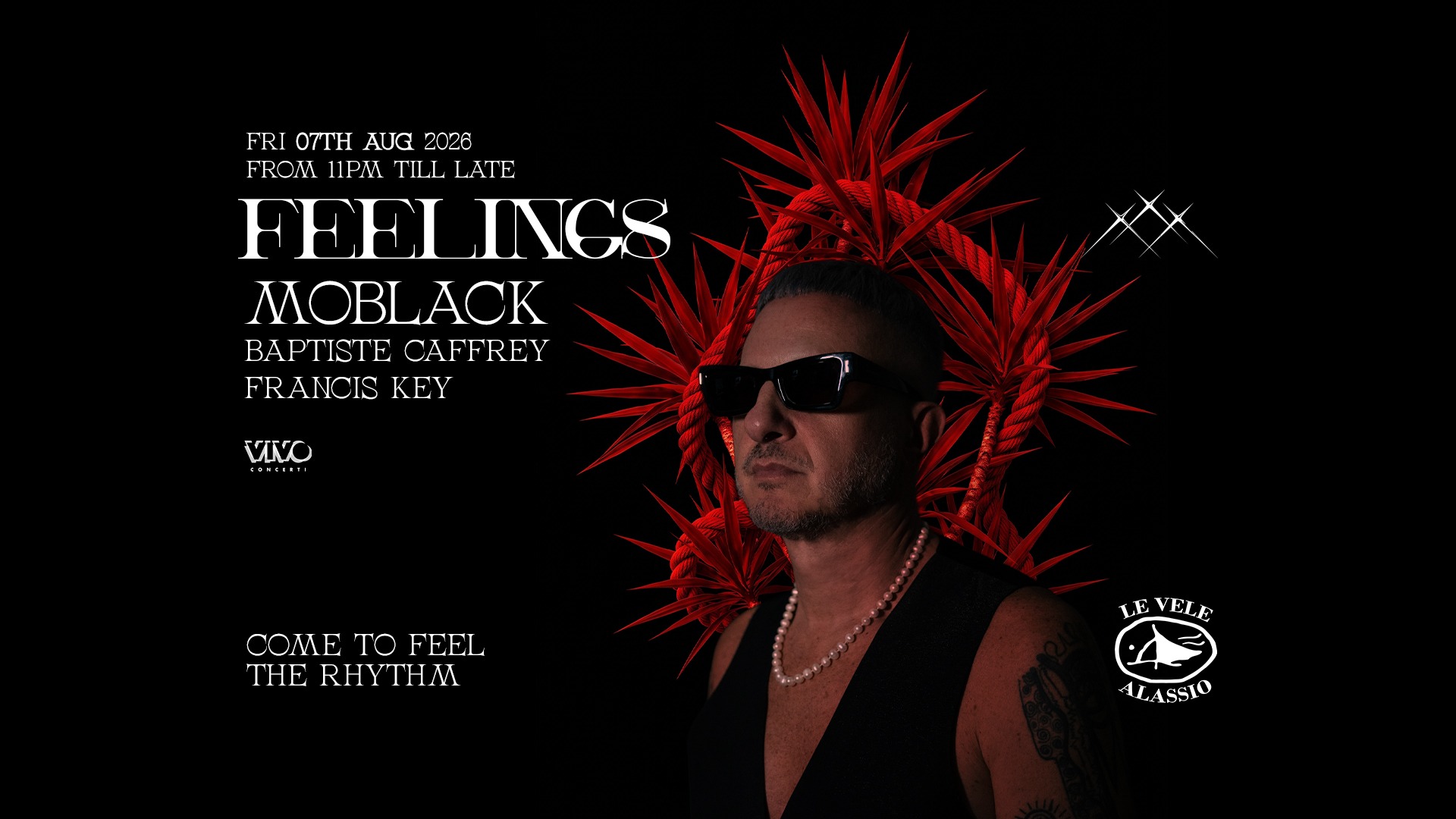 Le Vele Alassio presents Feelings - Friday, 7th August 2026