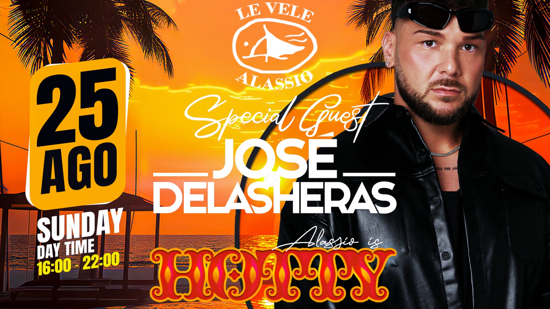Le Vele Alassio presents Hotty Daytime Sunday 25th August 2024