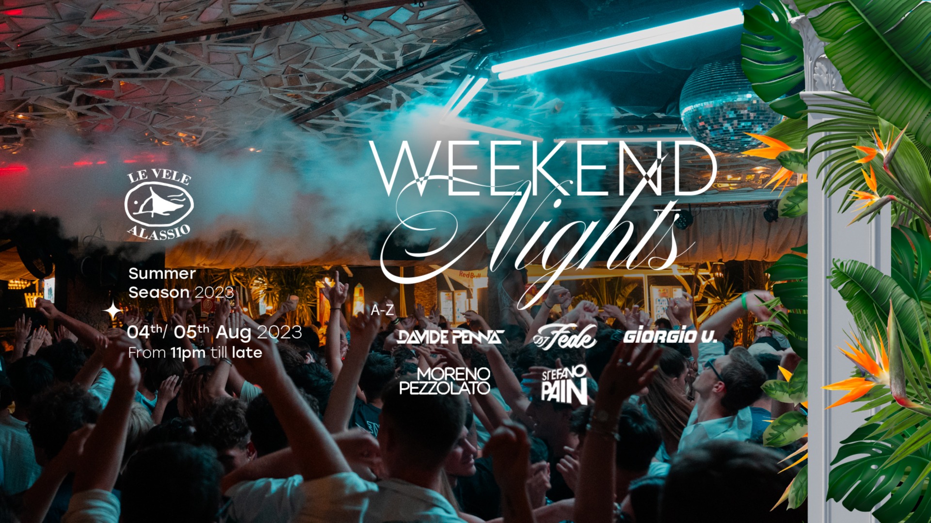 Le Vele Alassio Weekend Nights Saturday 5th August 2023 image