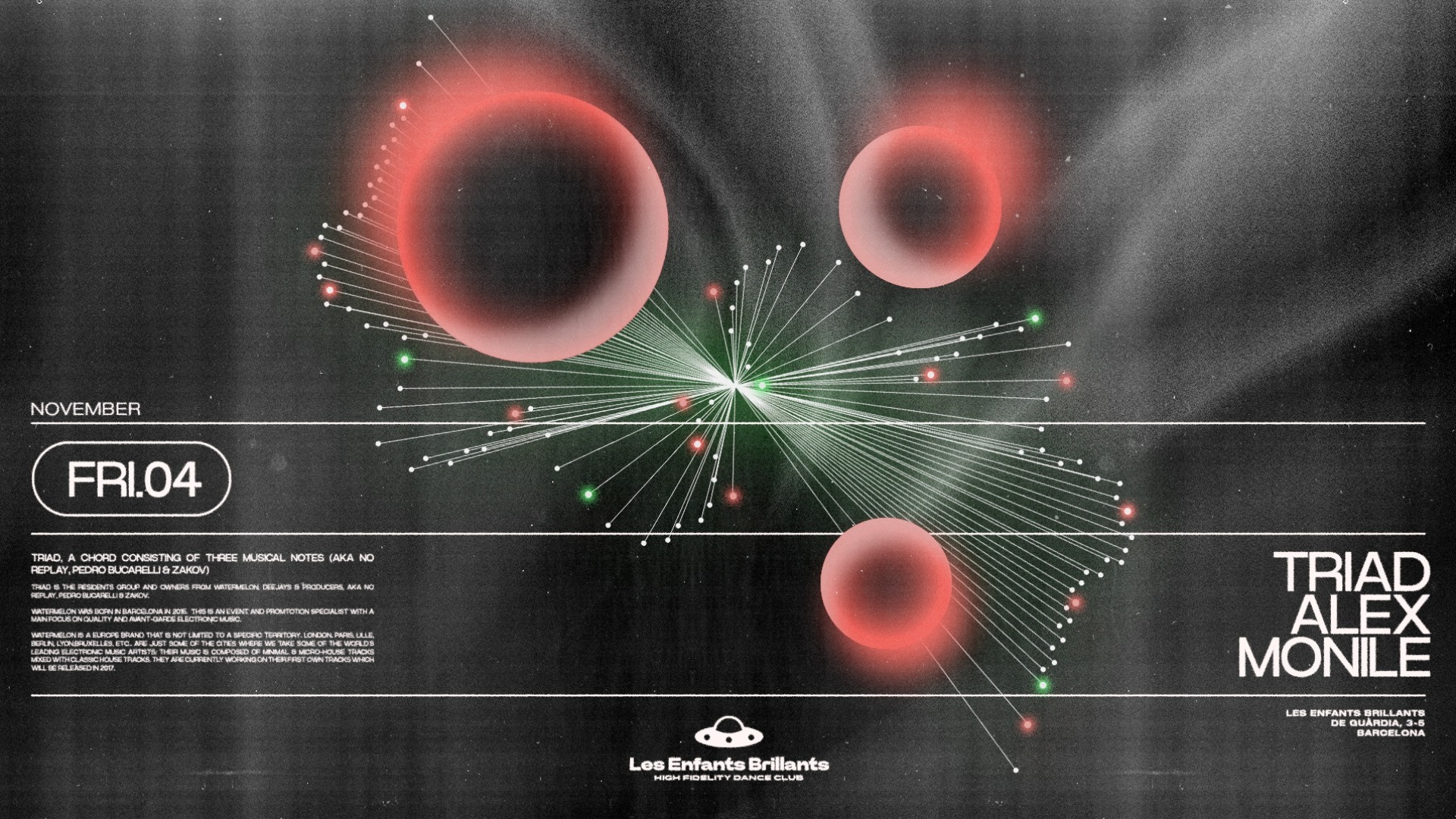 Les Enfants Brillants pres Triad + Monile + Alex